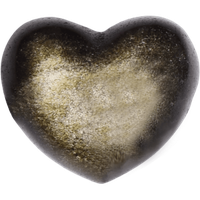 Gold Obsidian Heart